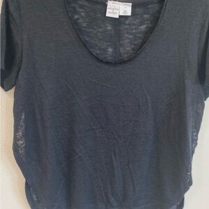 Melrose and Market Gray Short Sleeve T-Shirt size XS sheer